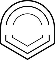 Logo silhouette vector style with white background