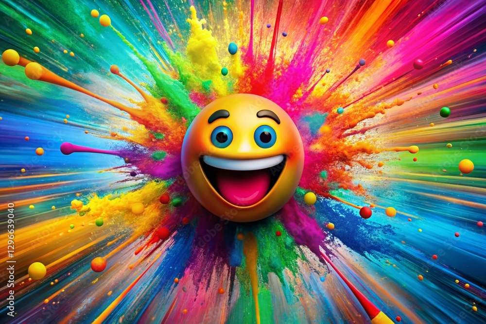Poster mindblown! explosive creativity unleashed – dynamic artistic display