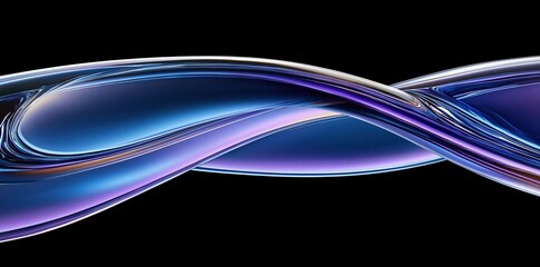 glass and Liquid matte abstract wave. 3d rendering illustratiuon.