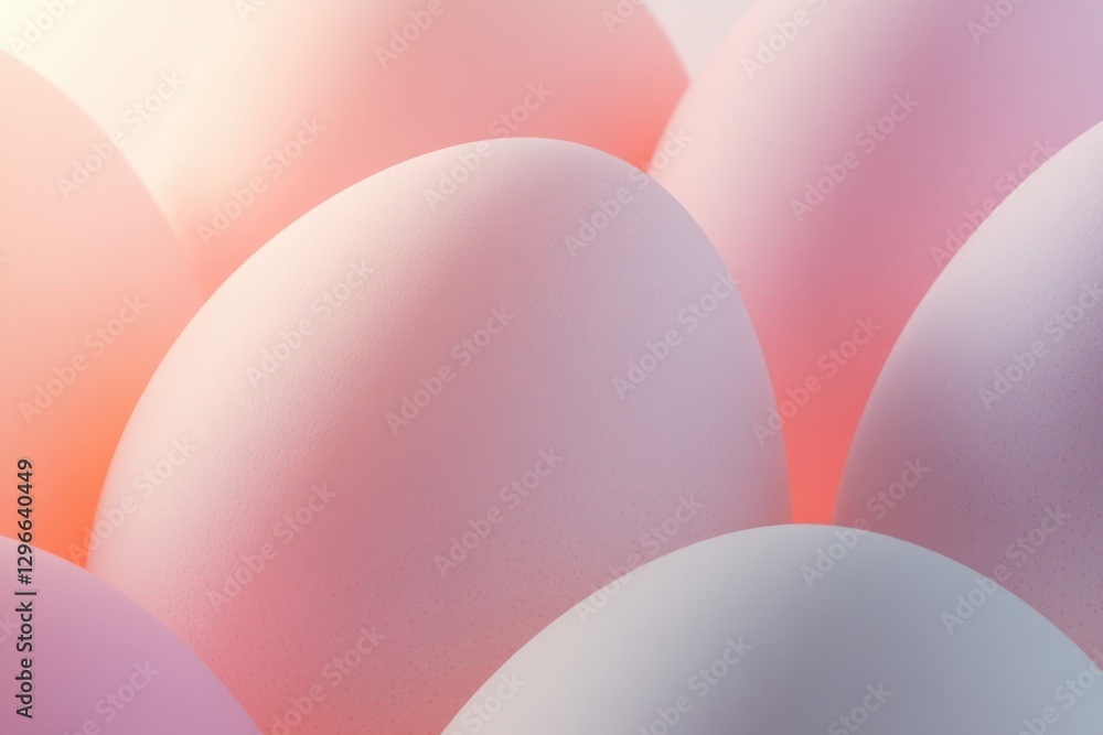 Aufkleber abstract interpretation of easter morning with sunburst patterns soft pastel gradients and symbolic 