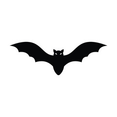 Silhouette of bat vector design isolated on a white background