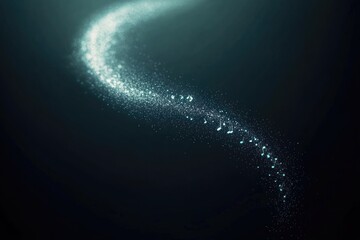 artistic representation of swirling galaxy made of musical notes and cinematic elements glowing against dark background