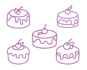 Minimalist Cake Vector Clip art, Icons, and Graphics for Free Download