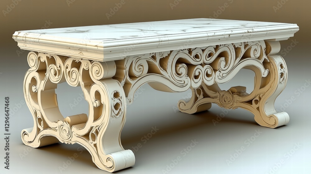 Poster elegant marble topped table adding a touch of luxury to any space with its stunning design features