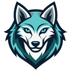 simple wolf logo illustration design