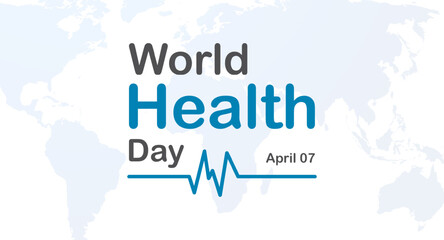 World Health Day is a global health awareness day celebrated every year on  April. Vector illustration design