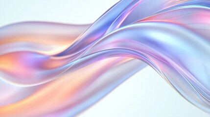 Naklejka premium glass and Liquid matte abstract wave. 3d rendering illustratiuon.