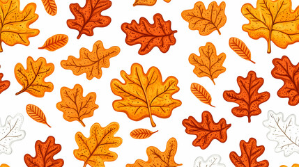 Colorful autumn leaves on a white background resembling fall season