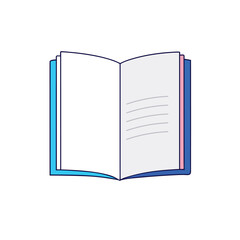 Minimalistic Blank Magazine Vector Illustration.