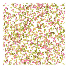 Multicolor postcard. Colorful vector background with circles. Splash effect banner. Holiday dotted abstract illustration with blurred drops of rain. Pattern for web page, banner, poster, card.