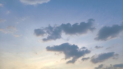 Fototapeta premium Blue sky and clouds in the sky