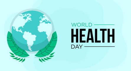 World Health Day is a global health awareness day celebrated every year on  April. Vector illustration design