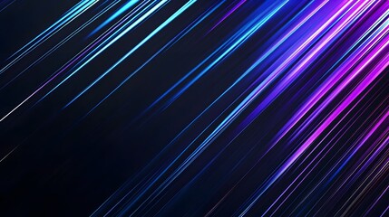 Bright colored lines of varying sizes are diagonally placed on dark space