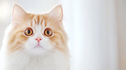 Captivating Cat With Big Eyes And Soft Fur