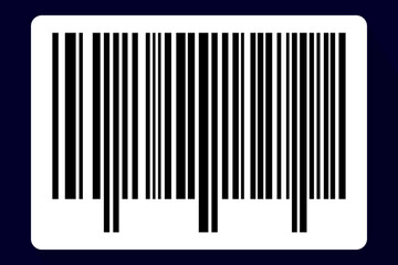 Barcode isolated on color background. Code stripes sticker. Barcode labels, customers qr code.