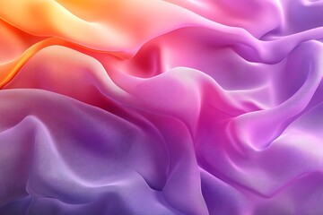 Obraz premium Abstract Colorful Fabric Drape in Purple, Pink, and Orange Hues
