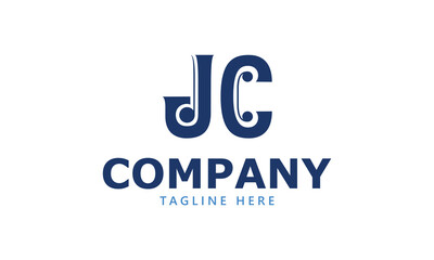 JC J jc initial logo | initial based abstract modern minimal creative logo, vector template image. luxury logotype logo, real estate homie logo. typography logo. initials logo