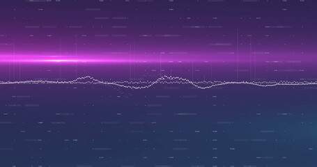 Image of data processing on black background