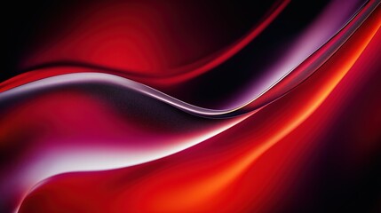 red glass and Liquid matte abstract wave. 3d rendering illustratiuon.