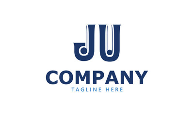 JU J ju initial logo | initial based abstract modern minimal creative logo, vector template image. luxury logotype logo, real estate homie logo. typography logo. initials logo