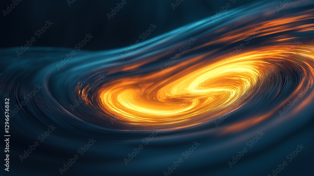 Poster abstract representation of dynamic weather patterns in vibrant colors and fluid motion