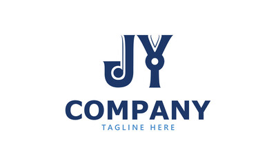 JY J jy initial logo | initial based abstract modern minimal creative logo, vector template image. luxury logotype logo, real estate homie logo. typography logo. initials logo