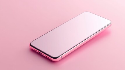 A high-end smartphone with a metallic frame against a smooth pink surface