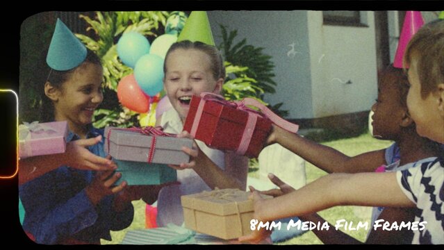 8mm Media Film Frames