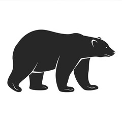 Polar Bear silhouette vector illustration