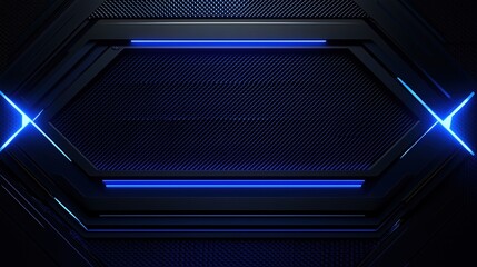 Obraz premium Background abstract neon cyberpunk blue technology banner wallpaper