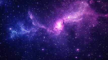 Cosmic Nebula in Deep Space, Vivid Colors, Abstract Art, Background for Science