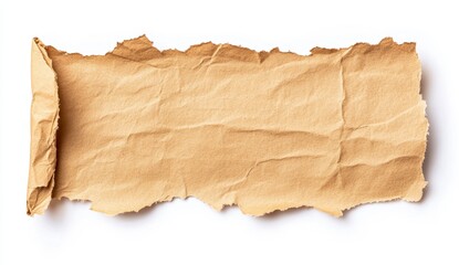 Fototapeta premium Crumpled Brown Paper Texture for Background and Design Use