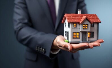 Yellow green illumination of the modern concrete dwelling with pool at night suitable for suburban real estate selling 3d rendering real estate home listing buying or selling home property estate real