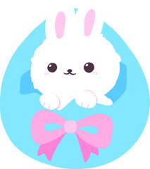 Rabbit with Easter egg