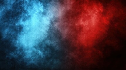 Fototapeta premium A bold red and blue background with a clean gradient blending the two colors.