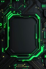 Fototapeta premium Background abstract neon cyberpunk technology banner wallpaper
