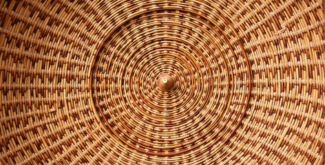 Naklejka premium Intricate Woven Basketry Texture