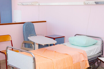 lit dans un hôpital, salle de soin