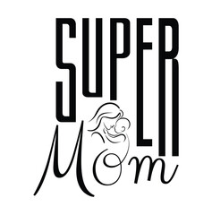 This minimalist typography is often used in t-shirts, posters, greeting cards, and branding to celebrate mothers who juggle multiple roles effortlessly. It is a timeless representation of the love