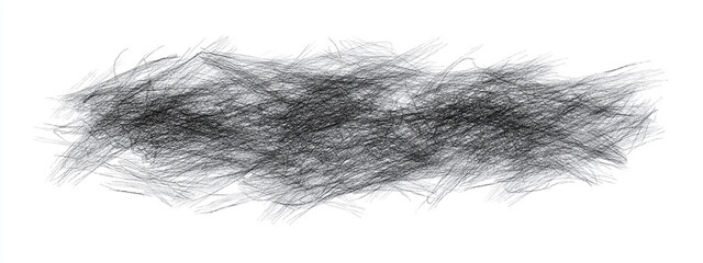 Obraz premium Generate an isolated rough pencil sketch of scribbles or doodle lines in gray color on a white background