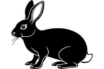 Rabbit Silhouette vector illustration