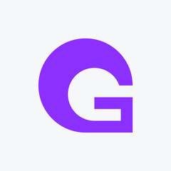 Letter G logo. Icon design. Template elements. Geometric abstract logos