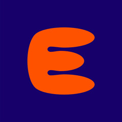 Letter E logo. Icon design. Template elements. Geometric abstract logos