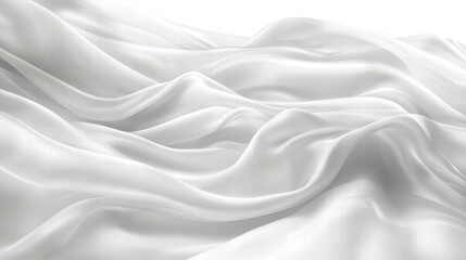 Obraz premium Soft white fabric draped elegantly over a surface creating a serene and calming atmosphere of simplicity