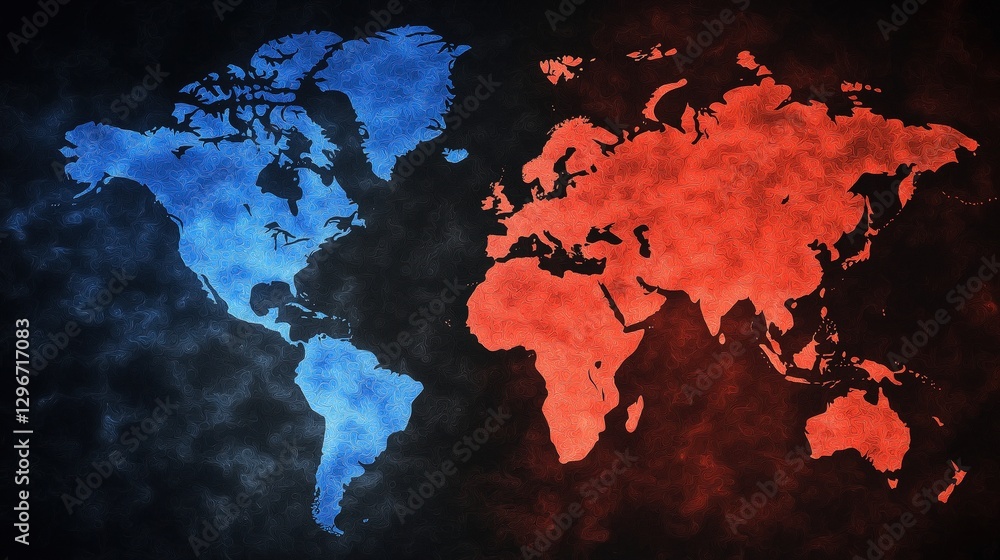 Poster global vaccine coverage heatmap with herd immunity visualization and geographic distribution effects