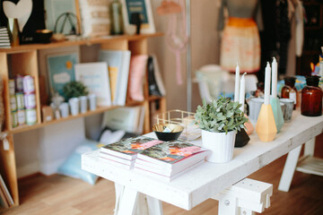 Independent boutique selling pastel homewares