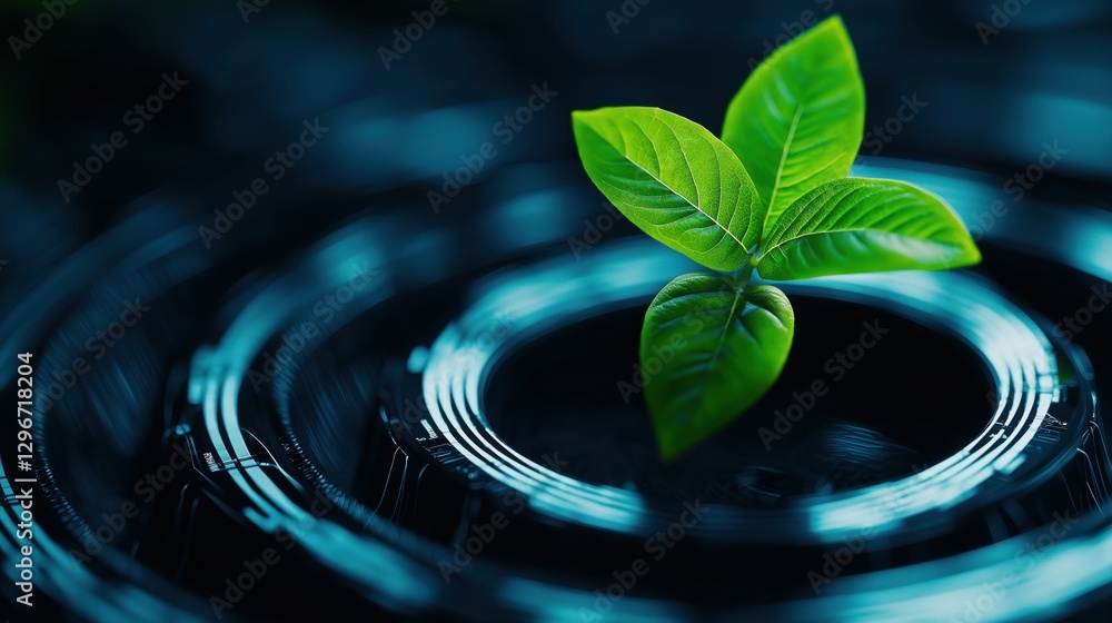 Poster futuristic farming systems integrating ai technology for sustainable agriculture practices