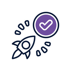 project dual tone icon. Sleek and modern vector icon for websites, mobile apps, marketing materials, and corporate design. Fully scalable and ready to use.