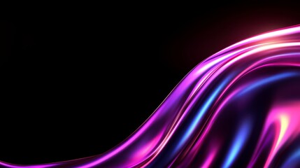 Fototapeta premium Abstract Purple Neon Wave Background Design