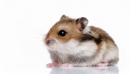 hamster on white background